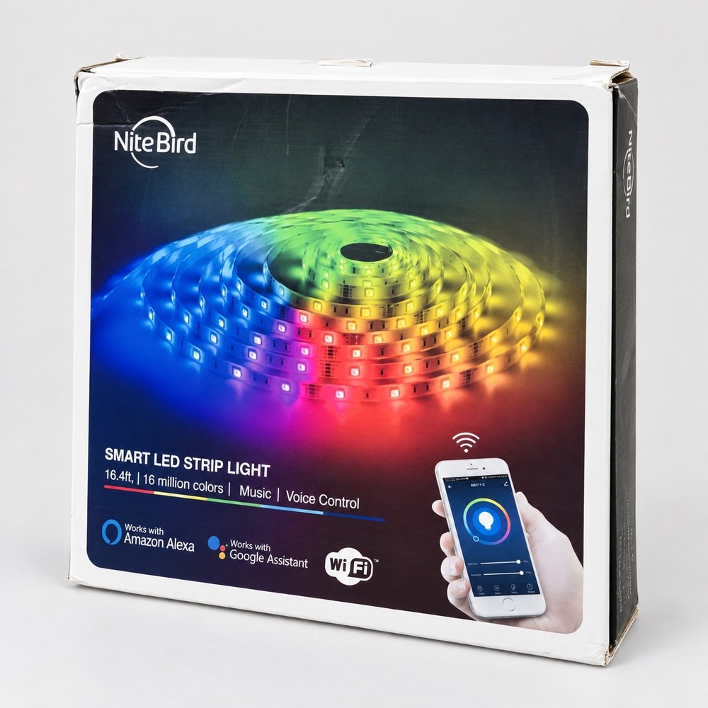 NiteBird Smart LED Strip Light 16.4ft WiFi RGB Color Changing Alexa Google Home